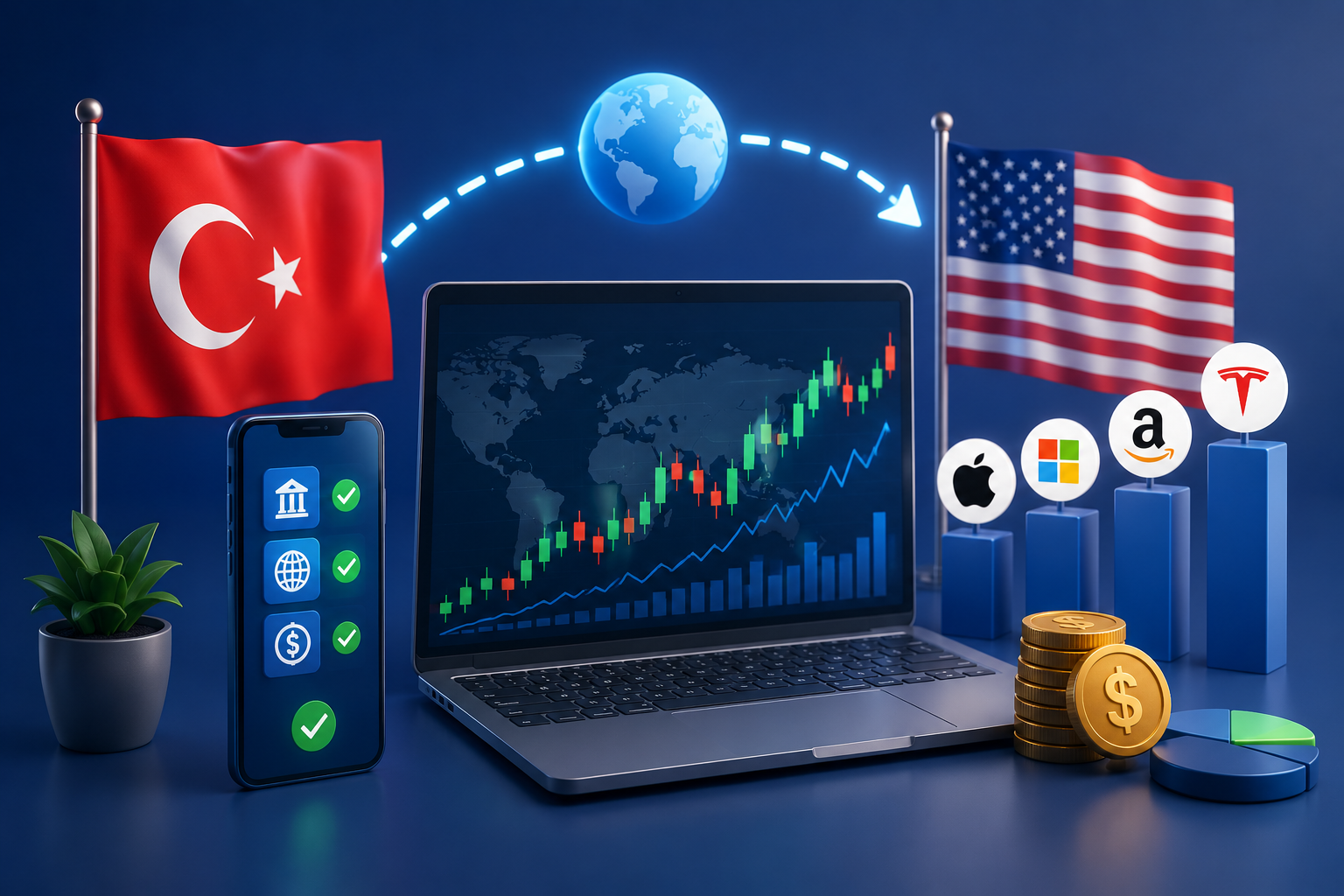 ABD Hisselerine Türkiye'den Nasıl Yatırım Yapılır? Pratik Rehber